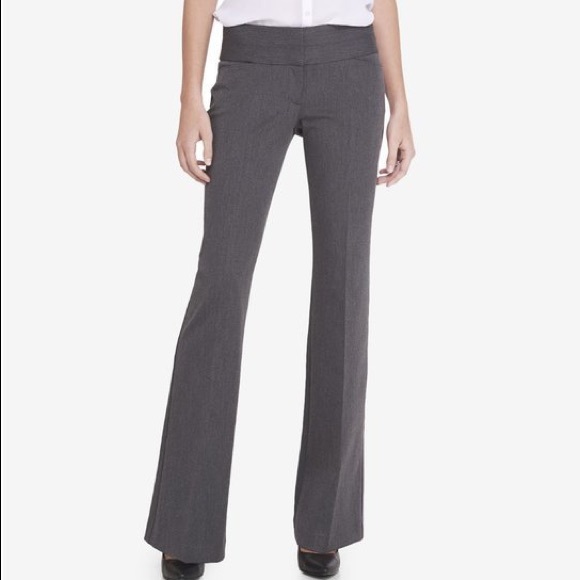 Express Editor Gray Mid Rise Slack Dress Pants - Picture 11 of 11